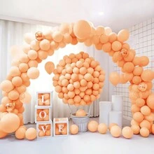 50/96個馬卡龍橘色氣球，多種尺寸（18/12/10/5英吋），馬卡龍橘色氣球花環拱門套組，適用於婚禮、新娘派對、生日、畢業典禮、週年紀念及個人裝飾 - 馬卡橙色 - 查看 6