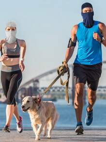 1 Passamontagna da esterno per ciclismo, maschera facciale antivento e antipolvere con protezione solare, adatto per ciclismo, arrampicata, sci all'aperto
