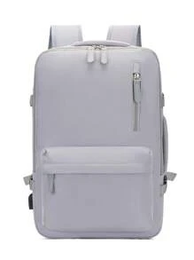 Classic Travel Backpack, Men's Business Backpack, Student Backpack, Expandable, USB Port, Storage Pocket, Large Capacity Laptop Waterproof Fashion Backpack - View 3