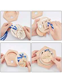 6pcs Medal Display Hanger Rack Wooden Honeycomb Medal Storage For Sports Races Track Field Spartan Running Marathons Best Gifts Birthday - 6pcs - View 10