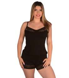 Short Doll Baby Doll Sensual Lace Pajamas: Charm And Comfort In Lace - 648 - 玫紅色 - 查看 2