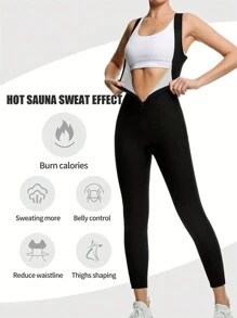 1 Pieza Camiseta sin mangas deportiva con cremallera para mujer de talla grande, conjunto deportivo y ropa de mujer, traje de sauna, adecuado para fitness, ejercicio, running, absorción de sudor, entrenamiento, yoga, ciclismo