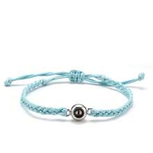 Pulseira Personalizada com Foto Customizada, Pulseira de Casal, Pulseira de Projeção de Foto Personalizada, Mesmo Estilo de Pulseira para Homens e Mulheres, Pulseira Artesanal, Presente de Natal para Namorada, Amigos, Esposa, Família - Multicolorido - Visão 18