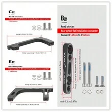 Adaptador de montaje directo de freno de disco para bicicleta de carretera, adaptador de freno de 140 mm, montaje delantero y trasero de 160 mm - Multicolor - Ver 4