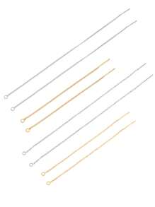 6 件装不锈钢穿线链耳环配件适用于 DIY 珠宝制作吊坠耳环流苏耳环配件 - DIY耳環 - 查看 10
