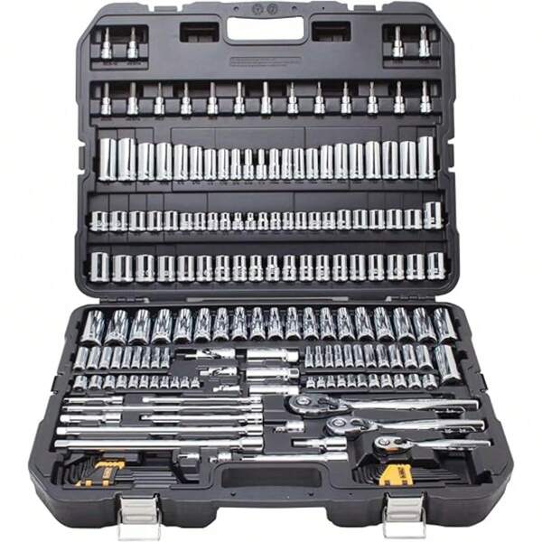 46pcs Wrench Tool Set - Durable Socket Bits For Automotive And Home Repair, Includes Premium Storage Case. Hot Selling Product, Welcome To Purchase, Wishing You A Wonderful Shopping Experience!