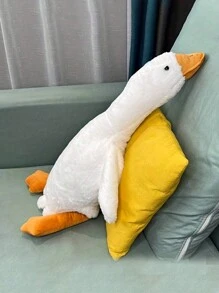 Decorazione natalizia 160cm Grandi giocattoli di peluche bianchi a forma di anatra, cuscino morbido e soffice, bambola di oca o cigno, tappetino da pavimento, decorazione per camera da letto, cuscino, regalo per bambini e ragazze per il compleanno, Ringraziamento, Natale, decorazioni per feste