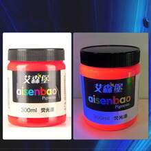 1 peça 300ml Tinta Fluorescente/Tinta Brilha no Escuro Neon Luminosa Arte de Parede Pintura Grafite Acrílica Revestimento Impermeável, Volta às Aulas, Material Escolar