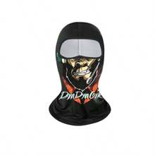 1pc Outdoor Sports Quick Dry Breathable Ice Silk Face Cover, Digital Print Full Face Mask, Suitable For Cycling, Fishing, Beach Sports, UV Protection And Windproof