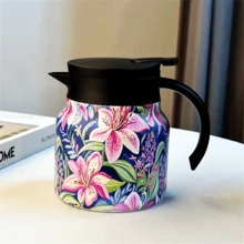 1 pieza Olla de acero inoxidable de 800ml/1000ml con infusor de té, termo aislado al vacío para hervir agua, tetera regreso a la escuela