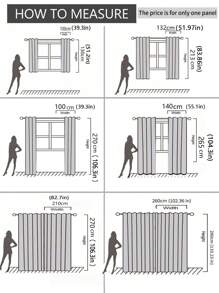 1 件厚人字形窗帘，简约乡村风格，遮光卧室和客厅，乳白色 - 米色 - 查看 7