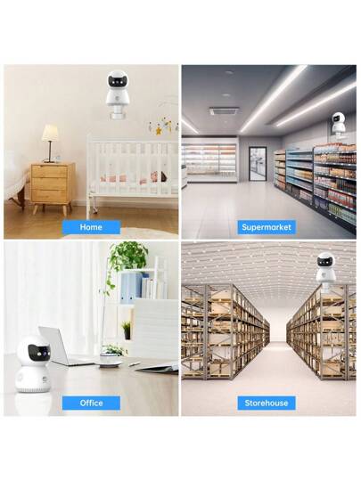 5G/2.4G WiFi 3MP HD Indoor Surveillance Camera, Ideal Baby/Pet/Nanny/Elderly Monitoring. Supports Cloud Storage 32/64GB SD Card Storage. view 4