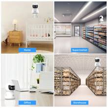 JOOAN Caméra de  intérieure HD 3 MP WiFi 5G/2,4G pour bébé/animal de compagnie/nourrice/personne âgée, stockage sur le cloud et carte SD 32/64 Go, vision nocturne couleur, projecteur, audio bidirectionnel, alarme sirène, détection de mouvement AI, un cadeau indispensable pour le printemps et l'été