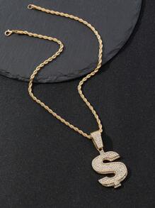 1 szt. Modny, wyjątkowy naszyjnik z kryształkami, odpowiedni dla mężczyzn i kobiet na co dzień/na ulicę, idealny prezent na Boże Narodzenie, Nowy Rok, Walentynki