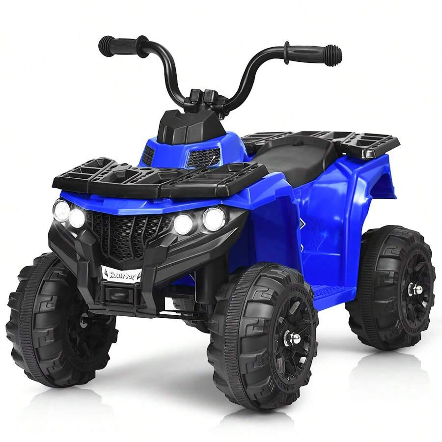 Lifezeal Kids Ride On ATV Quad 4 Wheeler Electric Toy Car 6V Battery Power Led Lights - Blue - View 1