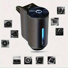 Máy khuếch tán tinh dầu gắn cửa gió ô tô kèm 3 lọ tinh dầu 10ml, máy làm thơm không khí thông minh cho ô tô, máy khuếch tán tinh dầu thông minh với ba chế độ điều chỉnh, sạc USB, máy làm thơm không khí thông minh cho ô tô (Máy khuếch tán + 3 lọ tinh dầu) - Bạc - Xem 9