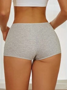 8pcs Ladies Multi-Color Comfortable And Breathable Cotton Comfortable And Breathable Boxer Briefs Anti-Shine Quarter Pants - Nhiều màu - Xem 4