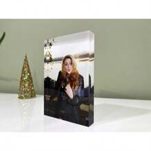 Bloque de acrílico personalizado con foto - Impresión de acrílico transparente personalizada, regalo de aniversario, mejor regalo para decoración del hogar