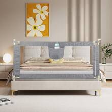 Barrera de  para bebés - Gris - Ajustable - Metal - 150cm*70cm