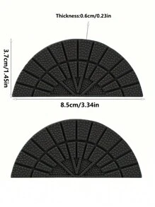 1 Pair Sneaker Toe Cap Replacement, Universal Rubberized Anti-Slip & Wear-Resistant Heel Protector, Sole Patch Repair - Black - View 7