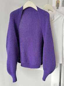 1 件女士秋冬新款针织披肩（多款可选） - 純色 - 查看 26