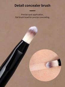 MAANGE 7件套专业铝管化妆刷套装，含收纳袋，包括粉底刷、腮红刷、散粉刷、眼影刷、眉刷、睫毛刷，刷毛柔软，方便携带，是旅行的理想之选，也是送给女性和女孩的礼物。套装包含各种化妆刷，包括粉底刷、腮红刷、散粉刷、眼影刷、眉刷、睫毛刷等，是完整的化妆套装，也是送给女性和女孩的完美礼物。 - 黑色 - 查看 7