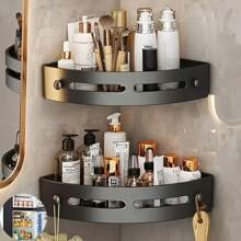 Multi Functional Bathroom Storage Rack - Multi Layer Non Drilling Corner Storage Rack, Suitable For Bathrooms And Kitchens
