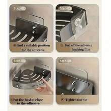 Multi Functional Bathroom Storage Rack - Multi Layer Non Drilling Corner Storage Rack, Suitable For Bathrooms And Kitchens