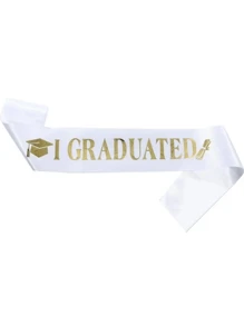 1pc Graduation Party Decorative Belt, Graduation Party Accessories, Bachelor's Belt, Celebration Decor, Happy Graduation Party Gift, Class Of 2025 Graduation Photo Prop - Multicolor - View 8