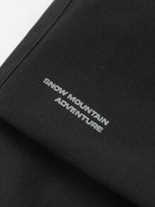 Balabala 男童裤子，2024 年流行冬季长裤 - 黑色 - 查看 8