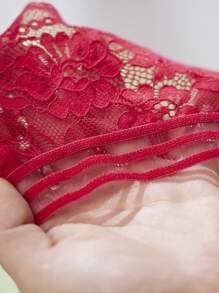 4 Pcs Women Panties Low Waist Sexy Lace Panties Women's Breathable Lace Thongs Women Thongs Brozilian Panties Black Underwear Bikini Panties For Women Panty Set Lace Pants