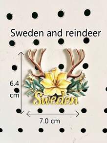 1pc Resin Travel Souvenir Artwork Fridge Magnet, Nordic European Style Green Aurora Borealis Snowy Mountains Landmark Cartoon Creative Kitchen Home Decor Magnets, Greenland Sweden Stockholm Finland Helsinki Norway Oslo Tromso Iceland Reykjavik - Multicolor - View 12