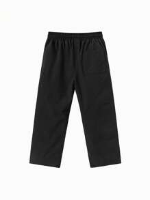 Balabala 男童裤子，2024 年流行冬季长裤 - 黑色 - 查看 5