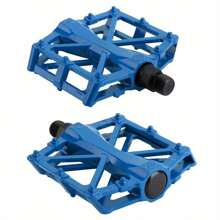2x Bicycle Mountain Bike Platform Pedals Flat Sealed Bearing Bicycle Pedals - Black - View 2