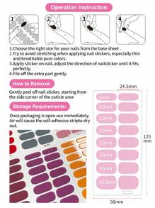 6 Sheets Of Solid Colour 16 Nail Stickers Dopamine Self-Adhesive Full Nail Sticker Set New Year Nail Stickers Multicolour Backed Adhesive Nail Stickers Self-Adhesive Nail Stickers Macaron Nail Stickers Simple Press-On Nail - Multicolor - View 5