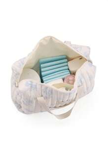 1 件多功能大容量绗缝妈咪包，可挂在婴儿车上并用作手提包 - 彩色 - 查看 7