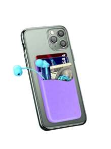 1 Piece Double Layer Silicone Phone Card Holder, Self-Adhesive Silicone Backing Card Holder, Multi-Function Silicone Card Holder, Adhesive Phone Wallet Ultra-Thin Adhesive Silicone Credit Card Holder Sticker Adhesive Phone Wallet Compatible With IPhone Most Android Smartphones Birthday Gift/Boys/Girlfriend Phone Suction Cup - Multicolor - View 22