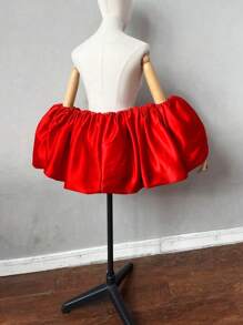 新娘可拆卸缎面夸张泡泡袖肩披，适合拍照，婚礼配饰，女士秋季服装 - 彩色 - 查看 19