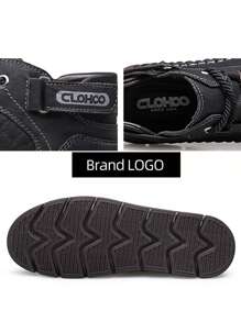 CLOHOO 手工缝制男士短靴，男士高帮皮靴，靴子，登山靴