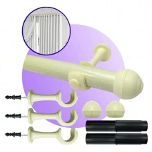 Curtain Rod 3.00 Meters 28mm With End And Support Bedroom Living Room Curtain Rod - Palha - 查看 2