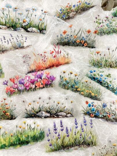 20 件/包植物和花卉装饰贴纸，适用于剪贴簿、日记、相册 DIY