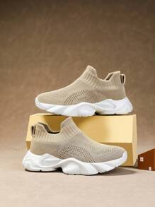 Women's Casual Lightweight Sneakers, Khaki Color, Perfect Gift For Family & Friends, Elegant For All Occasions