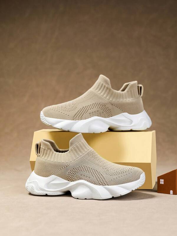 Women's Casual Lightweight Sneakers, Khaki Color, Perfect Gift For Family & Friends, Elegant For All Occasions