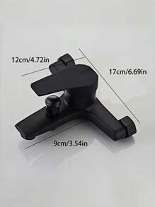 1PC Stainless Steel Washroom Shower Hot And Cold Faucet, Bathroom Toilet Bathroom Tub Water Mixing Valve, Concealed In The Wall Triple Connection Faucet. Zinc Alloy Triple Valve Mixer Tap For Bathtub Shower, High-Pressure Water Control, No Electricity Needed, Easy Installation