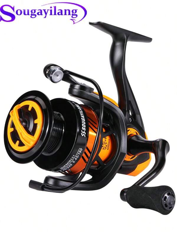 SOUGAYILANG Left And Right Interchangeable Eva Handle Spinning Fishing Reel, 5.2:1 Transmission Ratio , 11+1 Ball Bearing Ultra Smooth Anti-Corrosion Feeding Reel