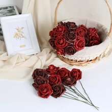 1 pieza Ramo de rosa eterna de brillo personalizable DIY (sin decoraciones como mariposas, perlas falsas, etc. en la imagen) - Incluye ramo, tallo, texto personalizable para la cinta y papel de envoltura exterior. Un gran ramo de regalo para ocasiones diversas. De alta calidad, estilo personalizado, único, regalo ideal para ella, novio, novia para el Día de San Valentín, aniversarios, bodas. Sala de estar, hogar, multifuncional, ornamental, reutilizable, exquisito, de estilo, de alta calidad, colorido, moderno, personalizado, único, regalo ideal para él, ella, novio, papá, novia, mamá, familia, amigos, sala de té, hogar, jardín, oficina, para aniversarios, para el Día de San Valentín, para el Día de la Madre, para cumpleaños, para el Día del Padre, para graduación, para bodas, para cambio de casa