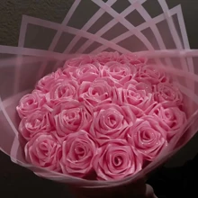 1 pieza Ramo de rosa eterna de brillo personalizable DIY (sin decoraciones como mariposas, perlas falsas, etc. en la imagen) - Incluye ramo, tallo, texto personalizable para la cinta y papel de envoltura exterior. Un gran ramo de regalo para ocasiones diversas. De alta calidad, estilo personalizado, único, regalo ideal para ella, novio, novia para el Día de San Valentín, aniversarios, bodas. Sala de estar, hogar, multifuncional, ornamental, reutilizable, exquisito, de estilo, de alta calidad, colorido, moderno, personalizado, único, regalo ideal para él, ella, novio, papá, novia, mamá, familia, amigos, sala de té, hogar, jardín, oficina, para aniversarios, para el Día de San Valentín, para el Día de la Madre, para cumpleaños, para el Día del Padre, para graduación, para bodas, para cambio de casa