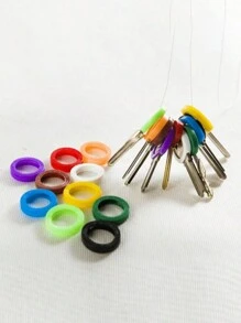 1/5/10/15 Pieces Silicone Elastic Key Cap Set With 30mm Silver Key Ring, Flexible Key Cap Key Identification Label Cover For Easy Identification Of Door Key Ring, Protective Cover Key Ring (Random Colors) Car Accessories Cute Goth Y2k Halloween Accessories Teachers Day Christmas Gift Ideas Bag Accessories Lanyards With Id Holder Car Accessories Bag Charms