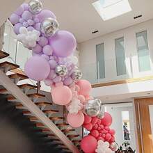 50/96 Packs Maka Purple Balloon, Different Sizes 18/12/10/5 Inches Maka Purple Balloon Wreath Arch Kit, Suitable For Weddings, Bridal Showers, Birthdays, Graduations, Anniversaries, And Single Decoration