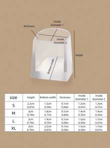 1/5 双高跟鞋保护器，橡胶鞋跟帽，高跟鞋止动器 - 减震降噪，适合婚礼或户外，优雅的硅胶高跟鞋套 - 防滑细高跟鞋保护器，拉丁舞透明鞋塞，鞋跟套，耐磨